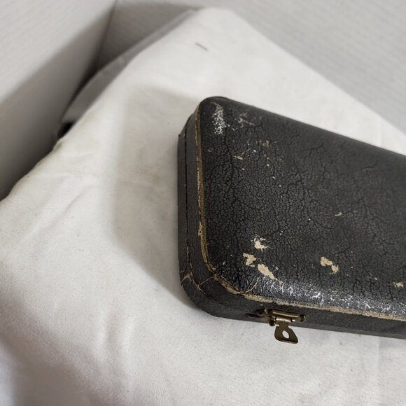 Antique 3 Pc Carving Set Box Celluloid Handles Sheffield corporate mark - Picture 8 of 9